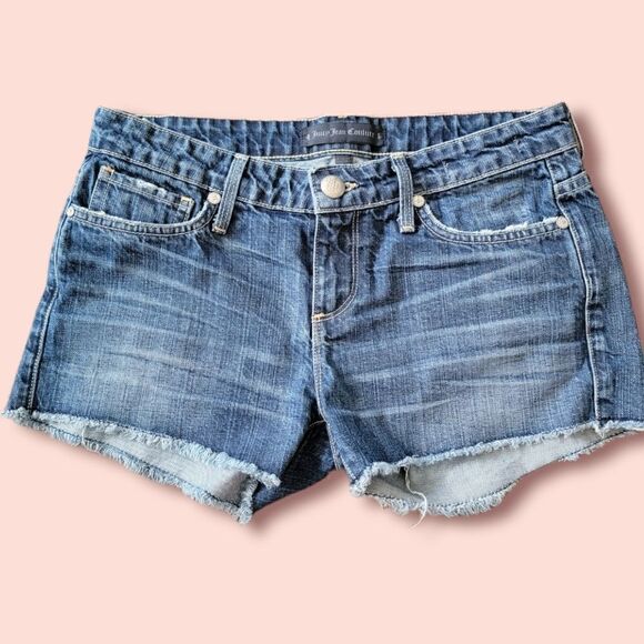 Juicy Couture Denim Cut Off Shorts - Picture 1 of 8